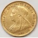 AUSTRALIA 1900 . HALF 1/2 SOVEREIGN . SYDNEY . GOLD